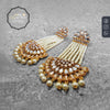 Golden Long Earrings - Stylish Party Wear and Wedding Jewelry