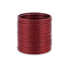 Maroon Plain Metal Bangles – Set of 24 | Indian Jewellery