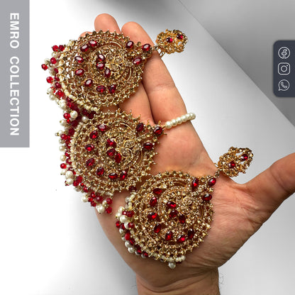 Elegant and Simple Maroon Choker – A Stunning Indian & Pakistani Jewelry Piece for Your Next Eventvent
