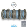 Silver and Light Blue Bridal Bangles Set – Elegant Indian Wedding Choora