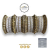 Luxurious Gold and White Bridal Bangles – Perfect for Indian Weddings
