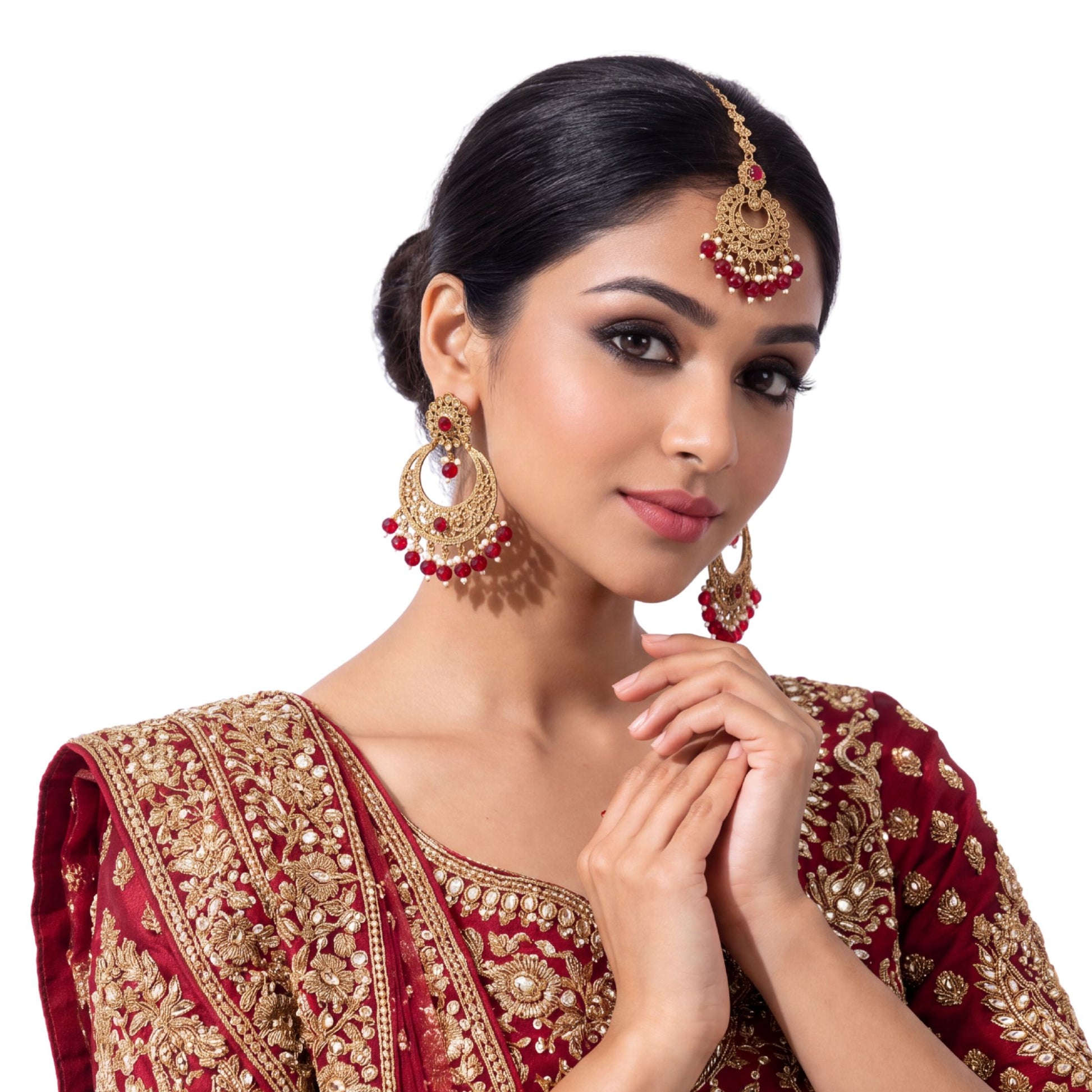 maroon earrings, gold and maroon earings, dangle earrings, Indian earrings, High quality Indian jewellery. suitable for wedding and parties