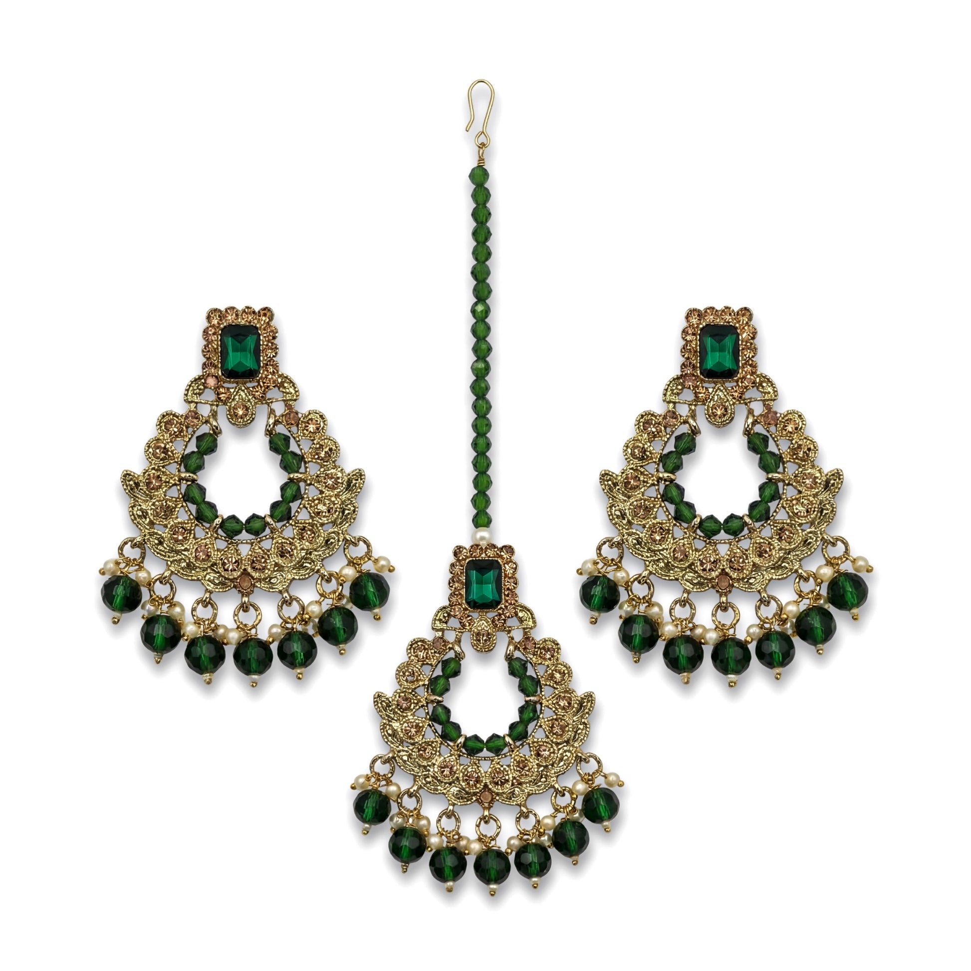 Golden and maroon earrings, Indian jewellery for wedding and parties