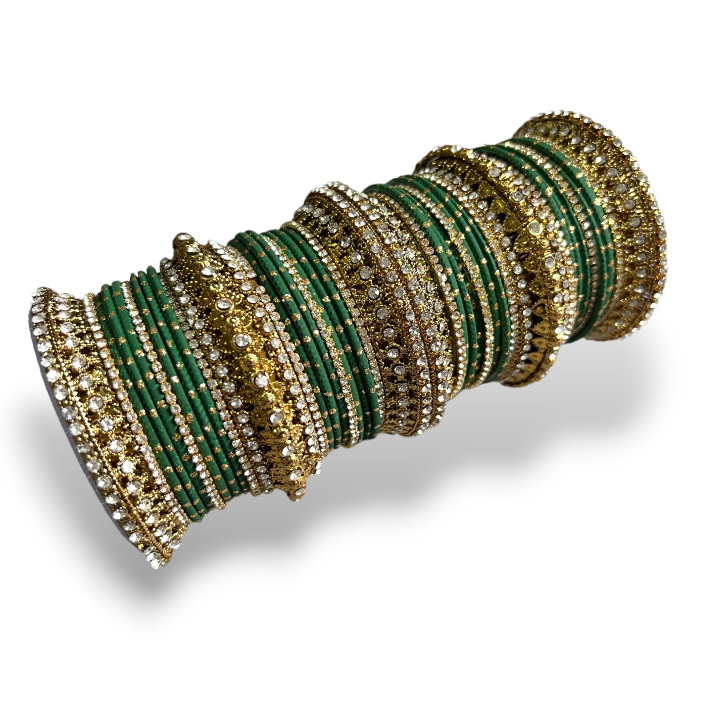traditional green bangle set – fancy bridal bangles for indian weddings