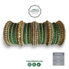 Traditional Green Bangle Set – Fancy Bridal Bangles for Indian Weddings