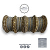 Gold and Grey Bridal Bangles – Premium Choora Set for Indian Weddings