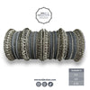Silver and Grey Bridal Bangles Set – Elegant Party Bangles For Weddings