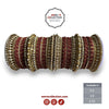 Maroon and Gold Bridal Bangles Set – Traditional Jewelry for Weddings