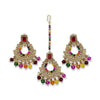 Earrings with Maang Tikka | Pakistani Jewellery
