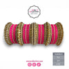 Shocking Pink Bangles – Dark Pink Bridal Bangles Set for Indian Brides