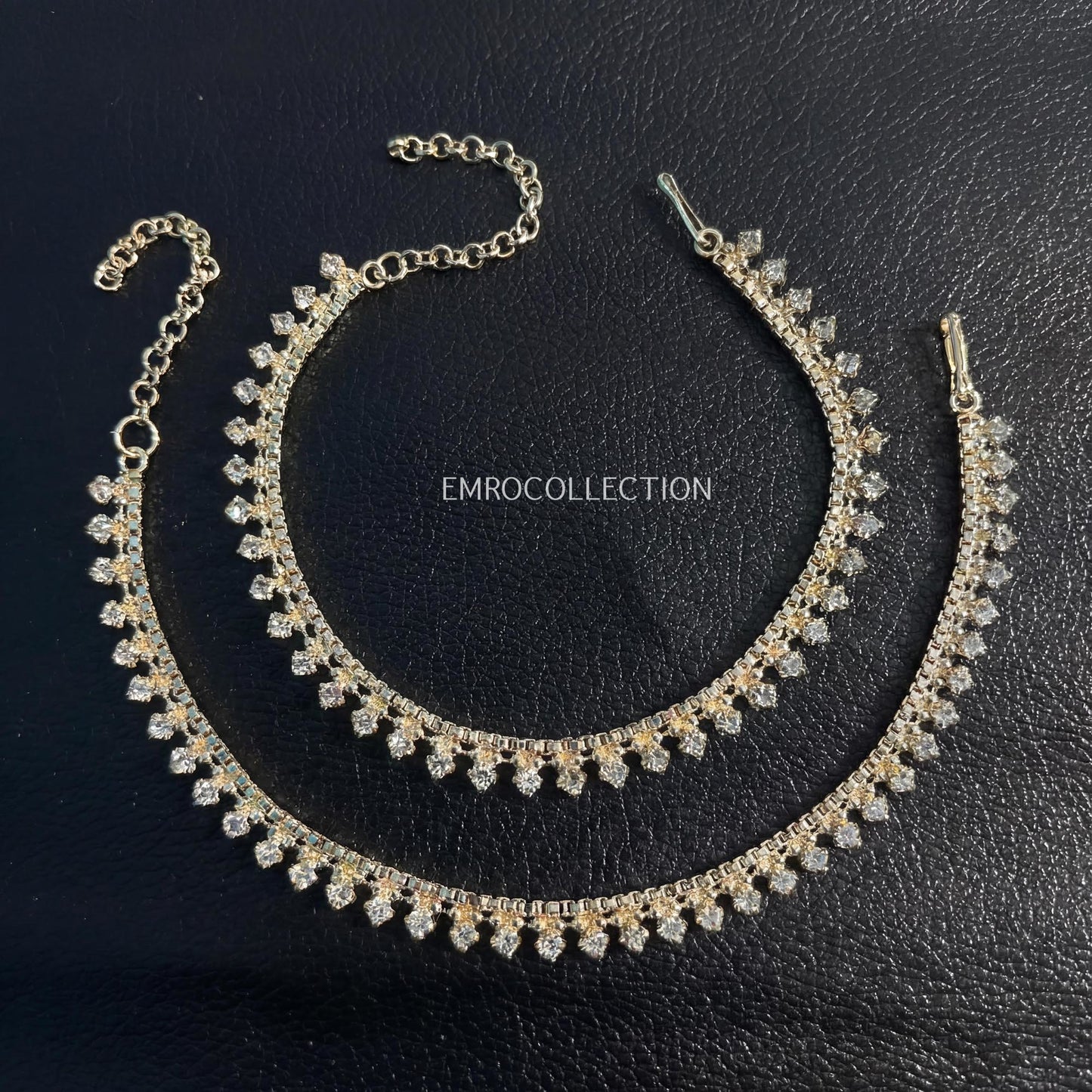 premium golden payal anklet for mehndi nikkah walima