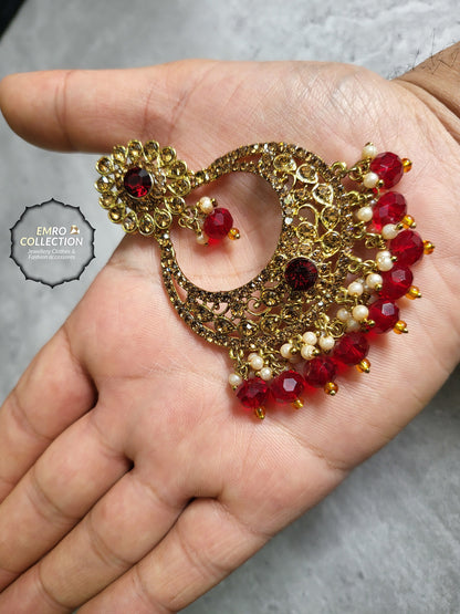 maroon earrings, gold and maroon earings, dangle earrings, Indian earrings, High quality Indian jewellery. suitable for wedding and parties