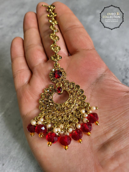 maroon earrings, gold and maroon earings, dangle earrings, Indian earrings, High quality Indian jewellery. suitable for wedding and parties