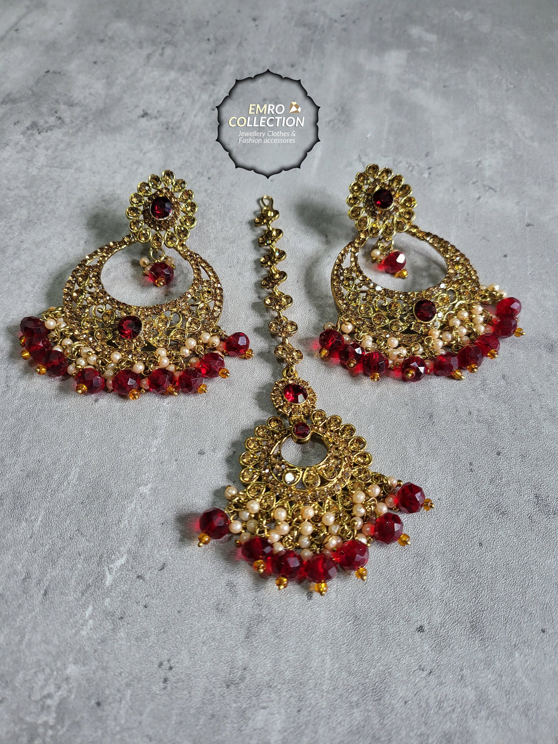 maroon earrings, gold and maroon earings, dangle earrings, Indian earrings, High quality Indian jewellery. suitable for wedding and parties